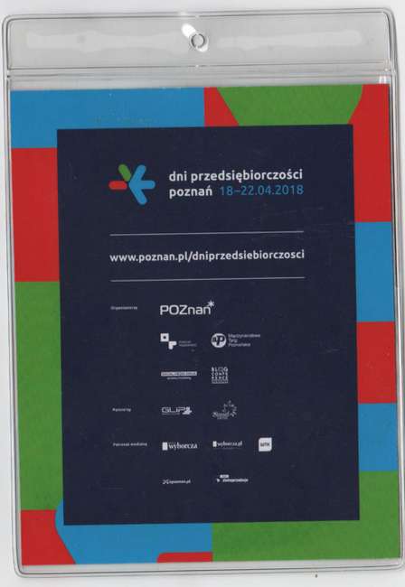 Program i partnerzy Dni Przedsiębiorczości Poznań z 19 kwietnia 2018 roku