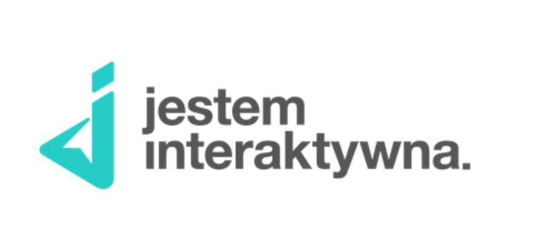 Logo placówki oświatowej i platformy edukacyjnej Jestem Interaktywna
