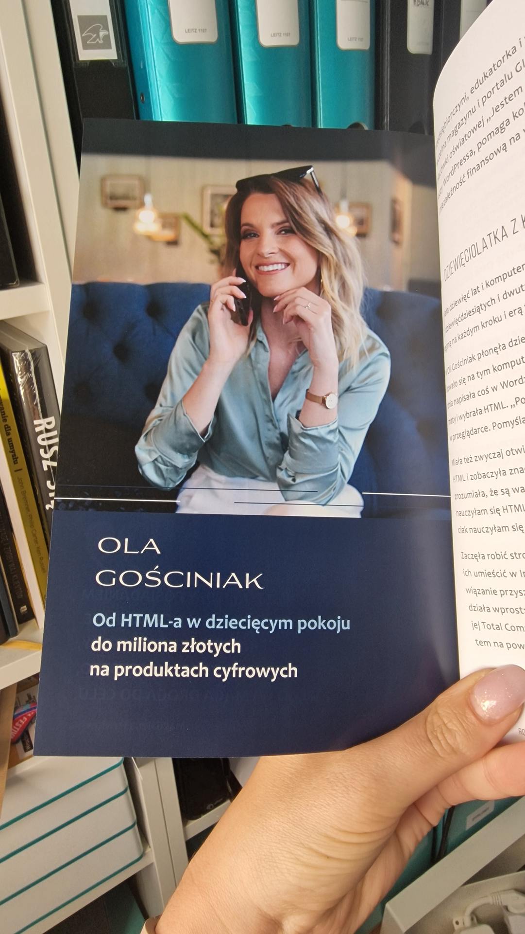 Rozdział Oli Gościniak „Od HTML-a w dziecięcym pokoju do miliona złotych na produktach cyfrowych” w książce „Od eksperta do imkerium”